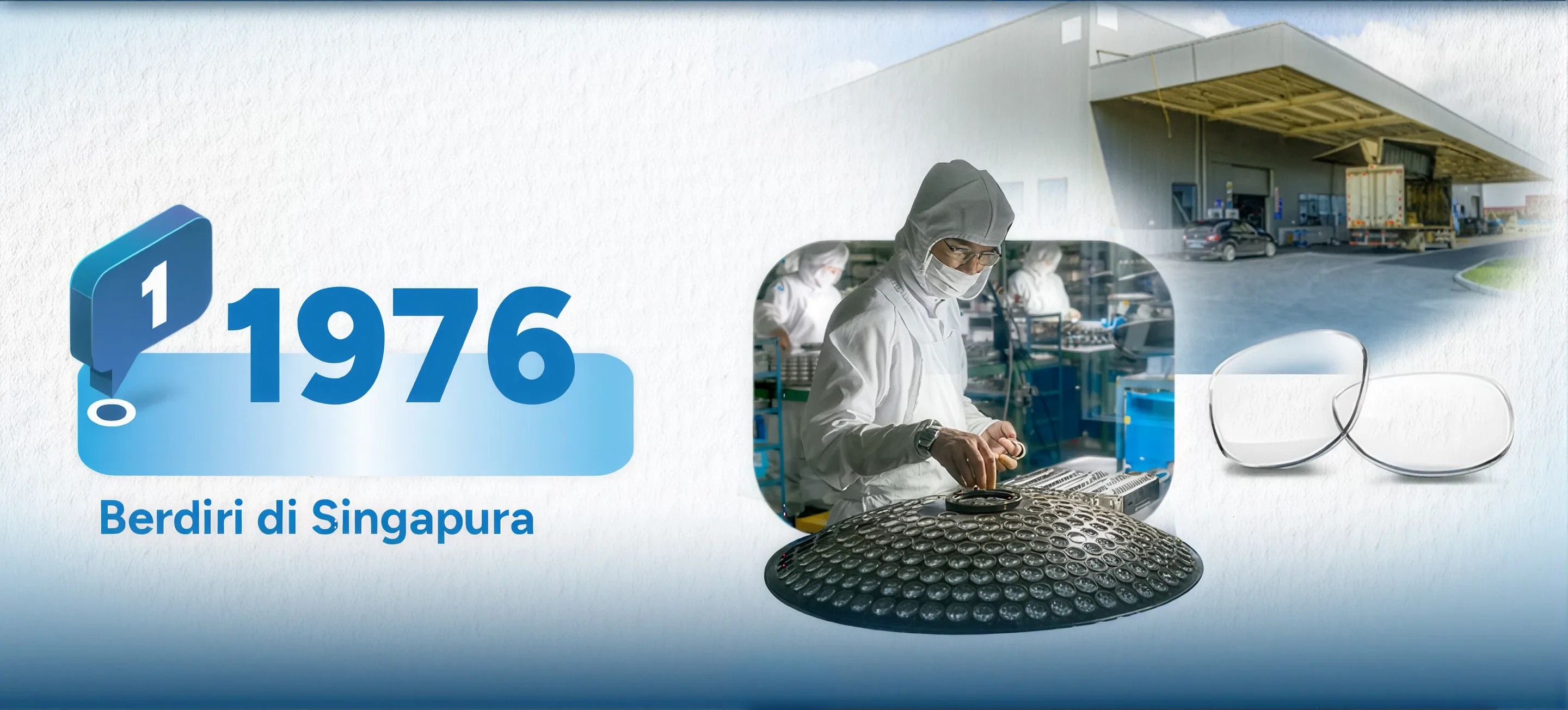 Awal perjalanan Polycore pada 1976, dari fasilitas produksi di Singapura.